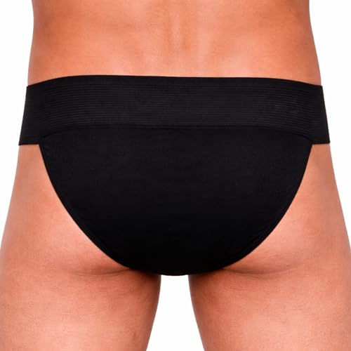 Image of NINQ Men's Athletic Supporter Underwear with Elastic Waistband, Breathable Fabric Gym Support Brief, Comfortable Innerwear for Sports, Workout, Running & Training