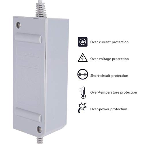 Carregador para Wii Gamepad, Cabo de alimentação adaptador de alimentação CA para controle remoto Wi