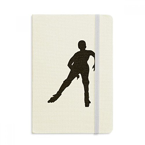 Carnet A5 ski silhouette noir idéal pour vos récits de voyage