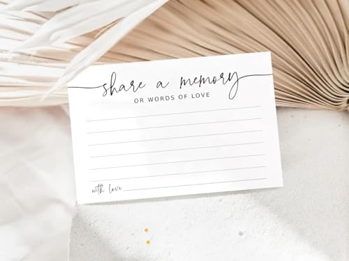 GardenCity Share a Memory Card - 50 Pack, Share a Memory Cards for Celebration of Life, Funeral, Memorial, Birthday, Graduation, Bridal Shower, 4” x 6\", Wildflower - Thumbnail 2