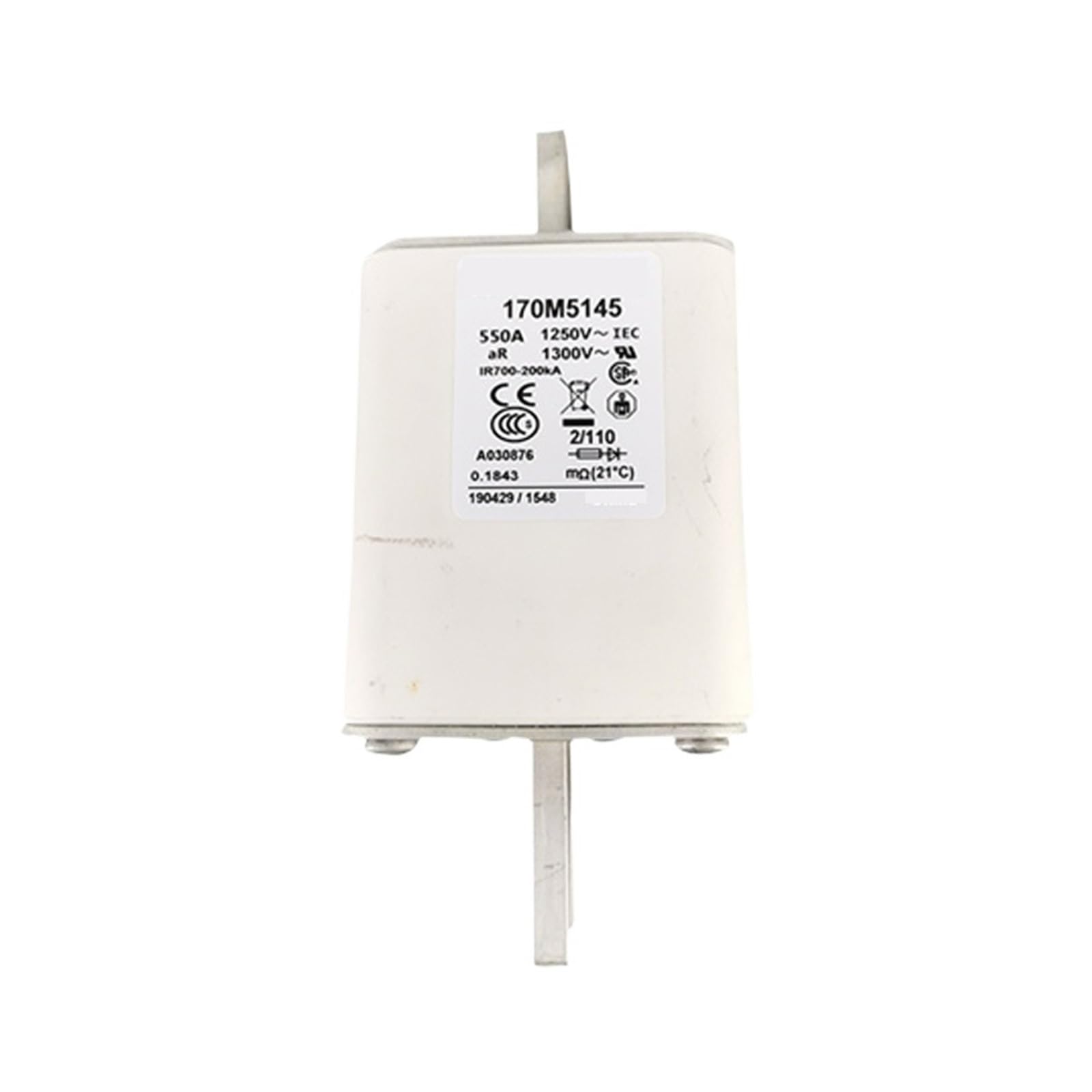 Fusible 170M5145 de haute précision pour armoire électrique industrielle