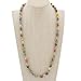 Glass Of Venice Murano Glass Necklace Longer Length 24-Inch Plus Extender - Italian Multicolor Sommerso Sparkling Beads Handmade Blown Glass - Murano Glass Necklaces for Women