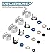 4 Set Fuel Injectors Seals Repair O-Ring Kit for Volkswagen Audi A3 A4 S4 A5 S5 A6 Q3 Q5 TT Jetta Passat Golf GTI Tiguan OE# 06H998907A 06J998907 06G998907