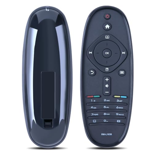 WKOLF Télécommande de rechange RC2683203/01 pour TV Philips RM-L1030​ 37PFL7675H/12 40PFL7605H/12​ 42PFL7655H/12​ 42PFL7675H/12​ 42PFL7685H/12​42 PFL769 5H/12 RC2683204/01 CRP605/01 37PFL7605FLH/12