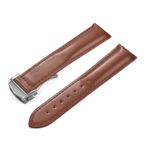 Bracelet montre 20mm 22mm Quick Release en cuir robuste et boucle pliante ergonomique