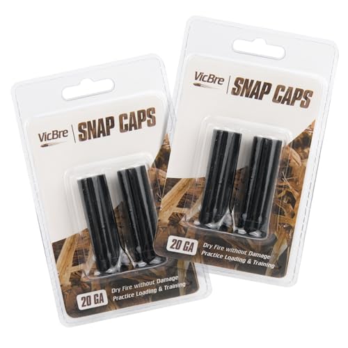 VicBre 20 Gauge Shotgun Snap Caps Dummy Rounds Dry Fire Safety Training (2 Pack)