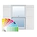 Ekena Millwork Lifetime Vinyl LJ4S14X05900PG Standard Four Board Joined, Board-n-Batten Vinyl Shutters, w/Installation Shutter-Lok