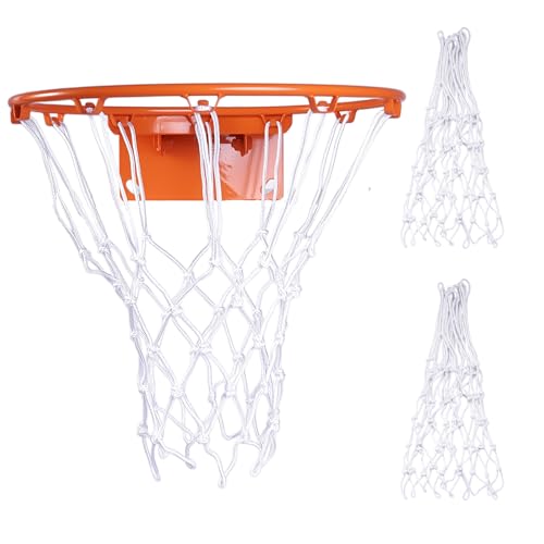 Heavy Duty Basketball Nets 2 Pack, 12-Loop Professional All-Weather Replacement