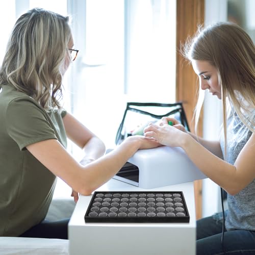 Boîte de rangement accessoires ongles compacte avec 50 compartiments strass - 4