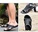 Abborora Mens Soft Leather Slide Sandal Fashion Outdoor Sports Sandals Men's Beach Shoes (Black,11)