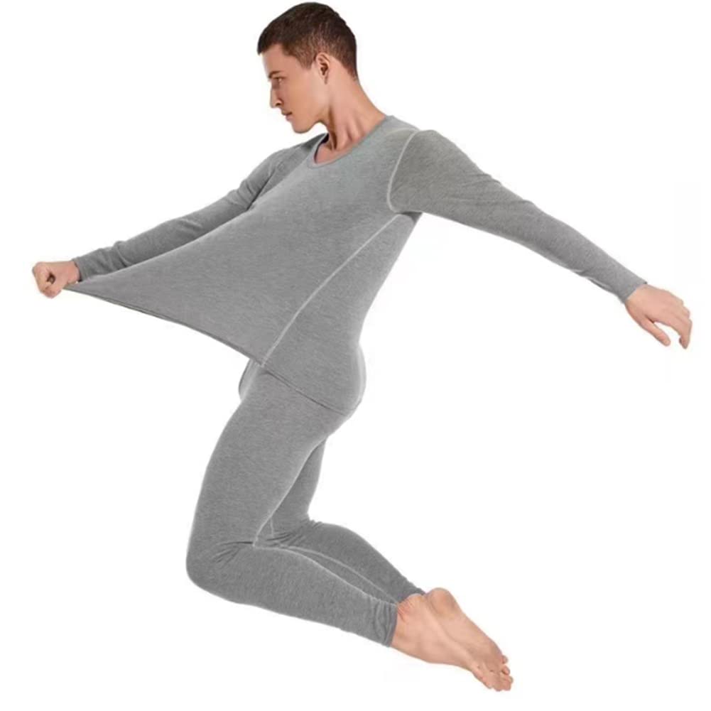 Men's Thermal Underwear Set with Inner Fleece Warm Ski Winter L-4XL