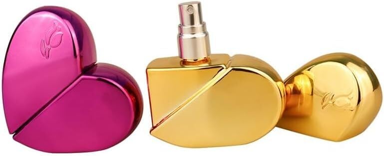 Mini Bottiglie Di Profumo Da Viaggio, Atomizzatore Di Profumo 25ml Profumo Di Vetro A Forma Di Cuore Spray Bottiglia Vuota Ricaricabile Portatile Da Viaggio Mini Sub Contenitore Di Imballaggio Ricaric