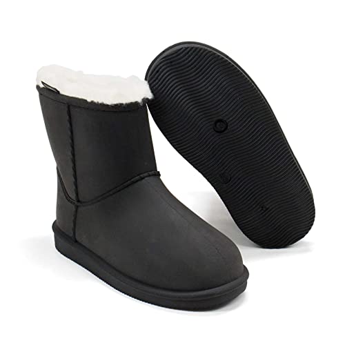 Kids Pepper Boots Faux Fur Lined Warm Pull On Boots3