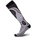 Elite Ski Socks - Lightweight Merino Wool Warm Skiing Sock for Men and Women (L, Black)