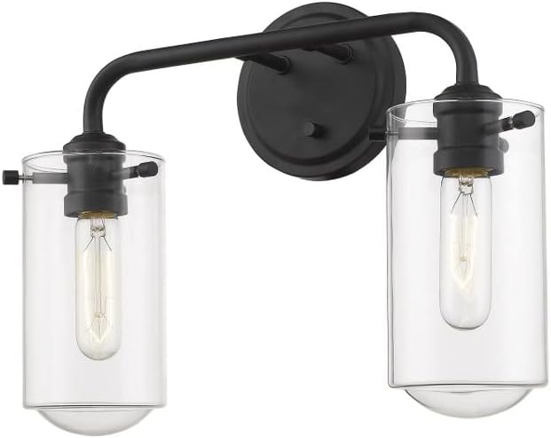 Z-Lite 1 Light Wall Sconce 471-1S-MB, Black