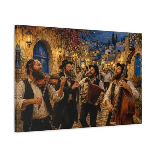 Toile Musique Juive Canvas dans votre salon pour une ambiance festive