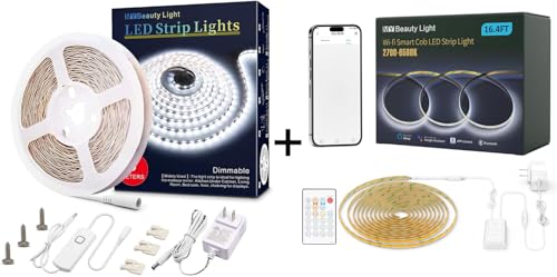 Tira de LED blanca regulable con Wi-Fi 2700K-6500K miniatura 1