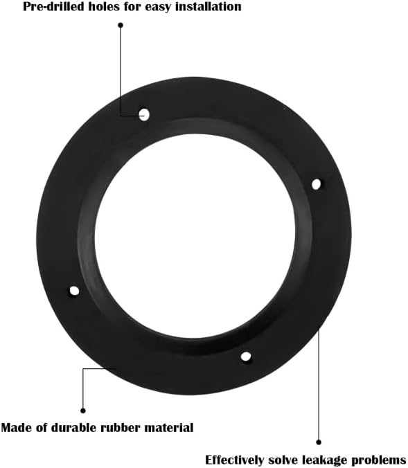 Miniatura 3 de EMIHO Kit de sello de brida de piso para inodoros Dometic serie 110 210 RV reemplazo 385311267