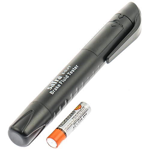 S-5LFT - Comprobador de líquido de frenos (incluye batería AAA con 5 LED para todos los fluidos de frenos estándar según la norma DOT 3 + DO4 + DOT4 Plus + DOT4 + - DOT4 Pro + DOT4 HP + DOT 5.1)