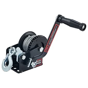 TYT 600 lb Boat Trailer Hand Winch with 6 m Steel Cable and 3.2:1 Gear Ratio