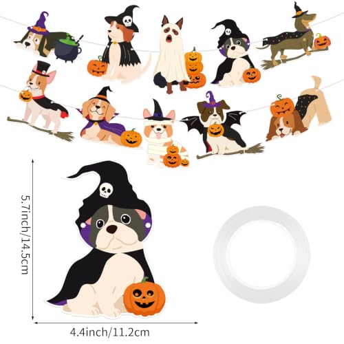 Image of Halloween Dog Banner Party Decorations for Pet Halloween Birthday Party