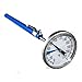 Premium Stainless Steel Soil Thermometer for Backyard Composting - 1.5 Inch Diameter 0-220 Fahrenheit Dial, 5” Inch Temperature Probe for Indoor and Outdoor Gardening