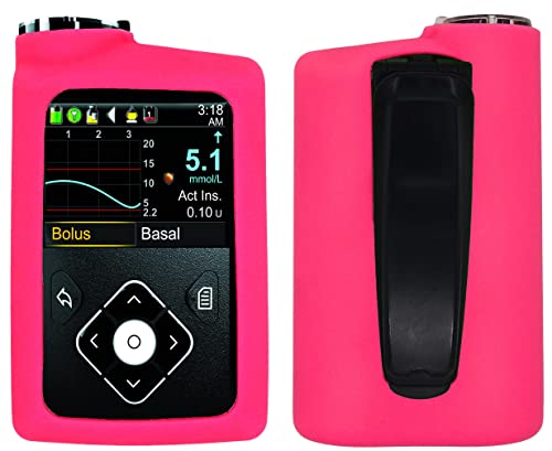 SNK Medtronic Insulin Pumps Silicone Case for Minimed 630G/640G/670G/770G (Hot Pink)