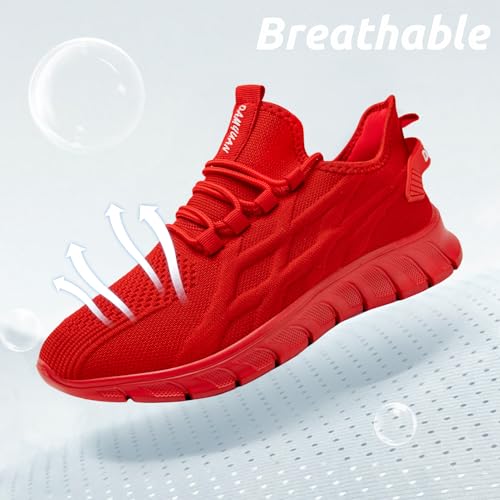 Image of Men Running Shoes Tennis Walking Gym Slip On Workout Athletic Fashion Sneakers Lightweight Breathable Sport Jogging Casual Shoe