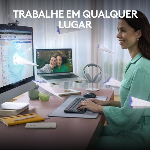Teclado sem fio Logitech Signature Slim K950 Com Easy-Switch para até 3 dispositivos, Digitação Sile