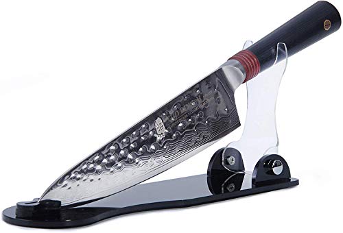 TUO Kitchen Acrylic knife storage block, Fits for 8-inch Chef Knife, Knife Holder, Knife Organizer, Knife Dock, Cutlery Stand and Storage Rack(Knife Not Included)