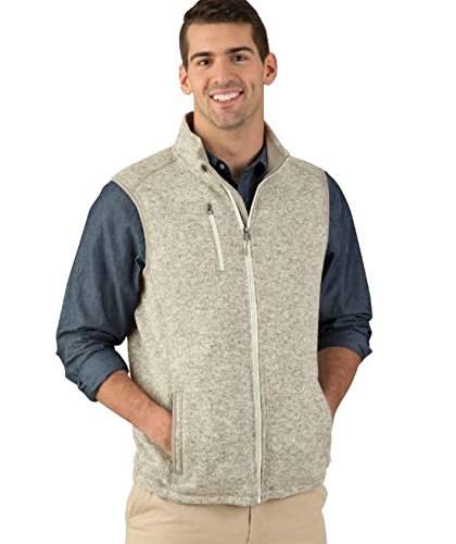 Charles River Apparel Herren Fleece-Weste Pacific Heathered Sweater - Grau - X-Large Cover