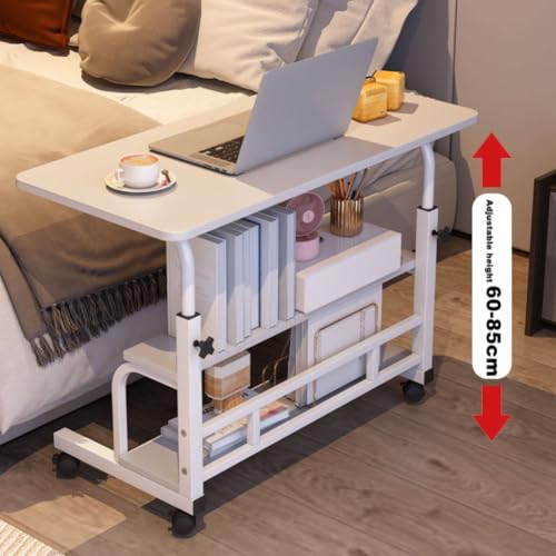 Table de lit mobile à hauteur réglable avec roulettes pour ordinateur - 7