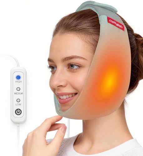 comfheat Face Heating Pad for TMJ Pain Relief, USB Heated