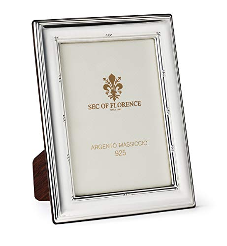 Marco De Fotos De Plata De Ley 925 Con Sello De Sello De 22,8 X 17,8 Cm Con Parte Trasera De Madera De Caoba 7230 18 X 24 Marco De Fotos De Plata De Ley 925 Con Sello De Sello De 22,8 X 17,8 Cm Con Parte Trasera De Madera De Caoba 7230 18 X 24