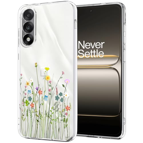 Unov �P�[�X OnePlus Nord 5 5G �Ή� �N���A �f�U�C�� �\�t�g TPU �Ռ��z�� �X���� �G���{�X�p�^�[�� �ی�o�b�N�J�o�[ OnePlus Nord 5 5G �P�[�X(�t�����[�u�[�P)