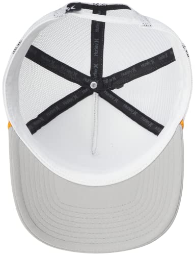 Hurley Women's Baseball Cap - Horizon Curved Brim Snap-Back Foam Trucker Hat, Size One Size, Light Grey #TOP4