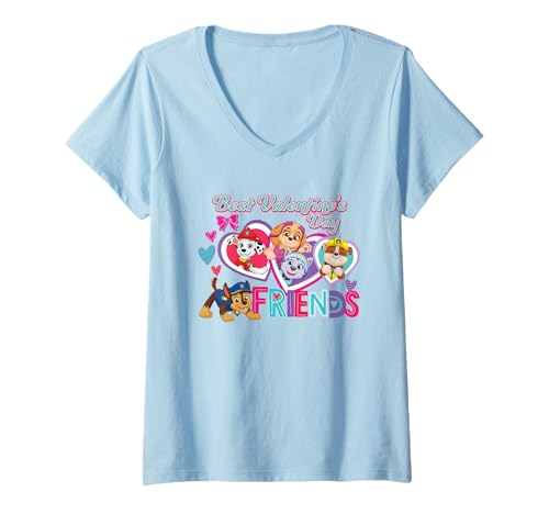 T-shirt Pat' Patrouille Saint-Valentin Enfant pour l'École et les Jeux