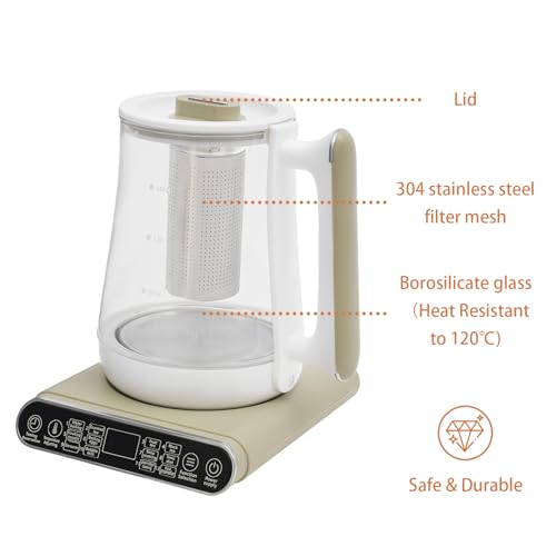 Tetera eléctrica con control de temperatura y filtro 1.8 L miniatura 3