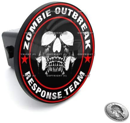 2" Tow Hitch Receiver Plug Cover Insert for SUV's & Trucks - Zombie Outbreak Style-9856-6815