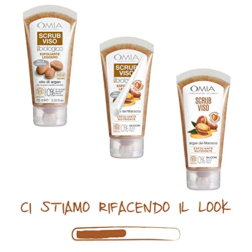 Omia laboratoires Scrub viso ecobio olio di argan