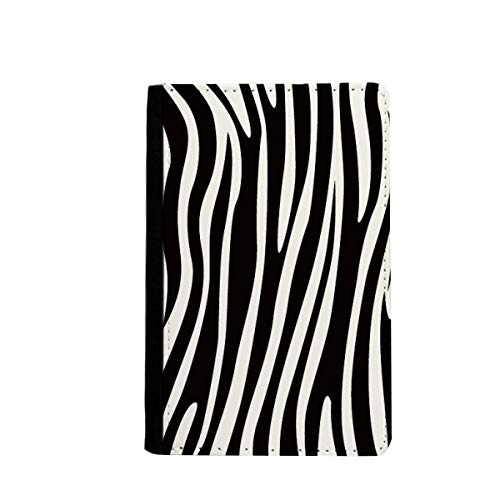 Étui portefeuille de voyage veines noires et blanches 3.7x5.8" classique