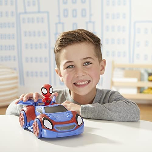 Spidey and His Amazing Friends Marvel Change 'N Go Web-Crawler and Spidey Action Figure, 2-in-1 Vehicle, 4-Inch , for Kids Ages 3 and Up — view 4
