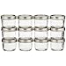 Jarden Mason Jars Half Pint 8 Oz Wide Mout Kerr, Mouth 12 / Box Pack of 2