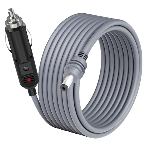 DC Power Cable for Starlink Mini - 3M/10FT 12-24V Cigarette Lighter Plug Car Power Cable Waterproof 18AWG Cable for Starlink Mini Accessories - Gray by WAWINY - Used condition - US$11.08