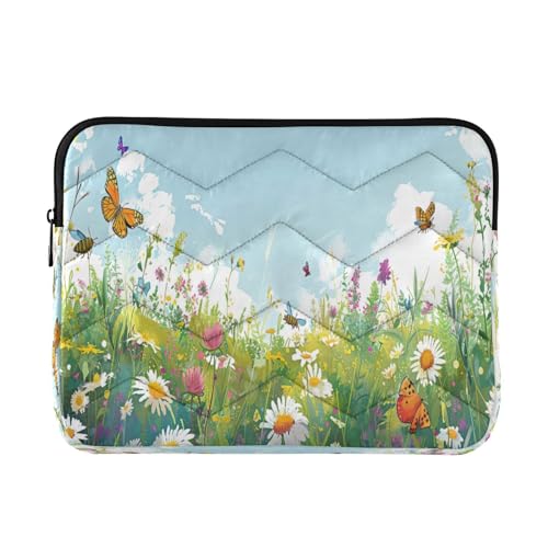 Funda para Laptop 13-14 Pulgadas Impermeable con Diseño de Mariposas