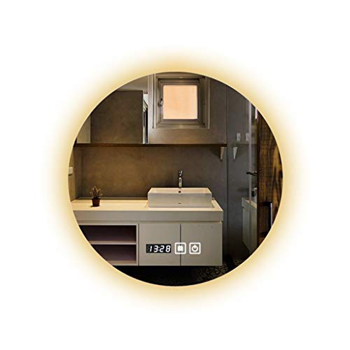 Miroir de dressing mural à LED avec désembueur intelligent sans cadre pour chambre