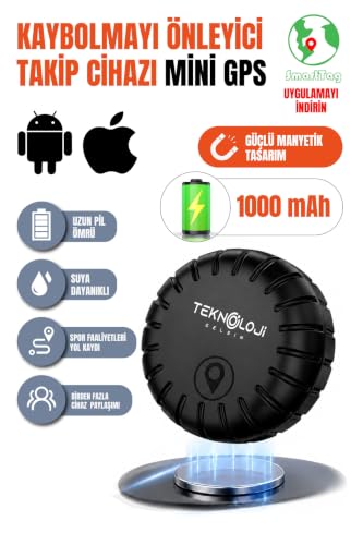 Akıllı Takip Cihazı, Tag GPS Araç, Motor Eşya veya Çocuk ı — Canlı Konum Android ve Ios Uyumlu