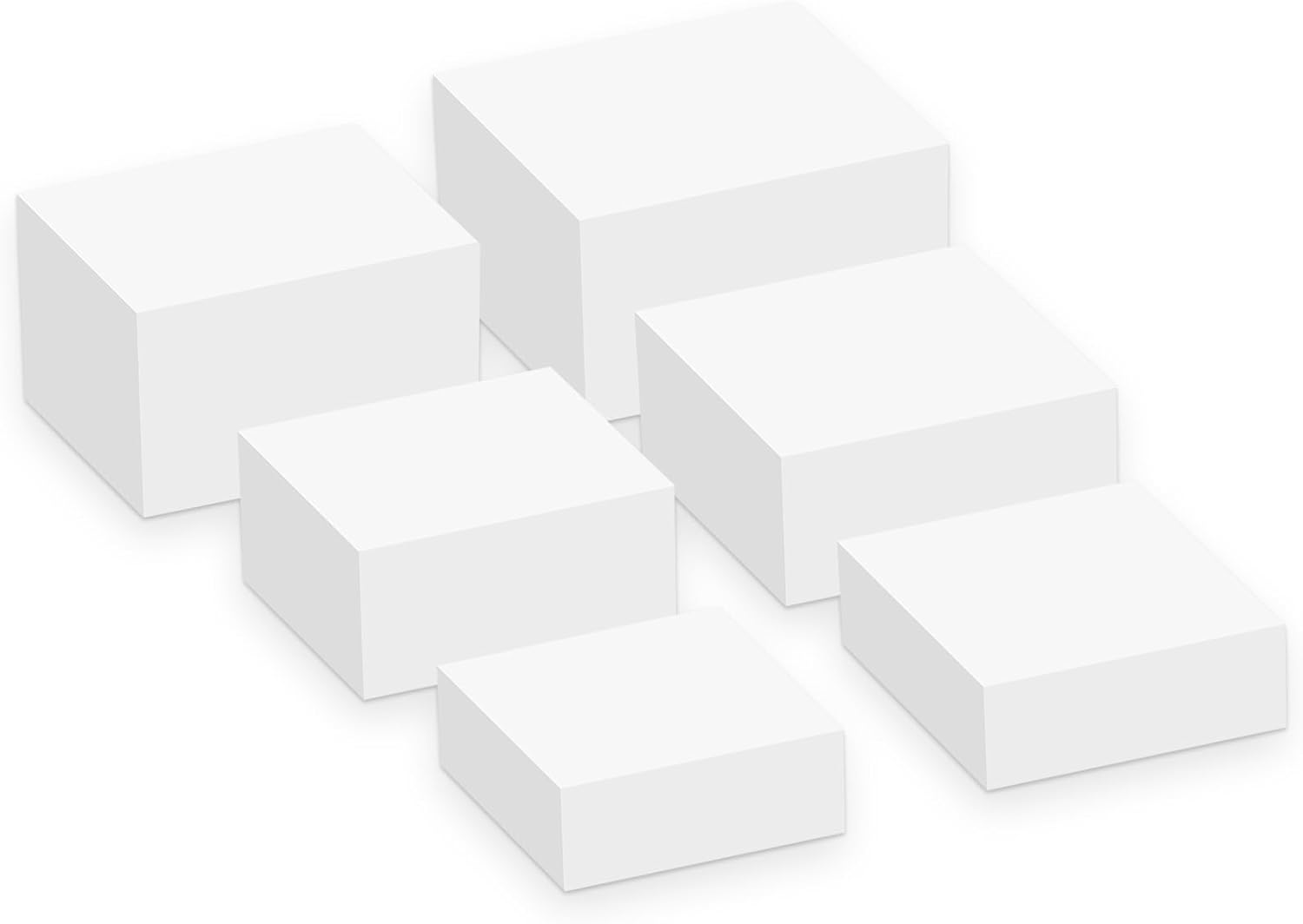 Buffet Risers Set of 6, Acrylic Food Display Stands, Cube