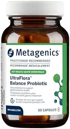 Metagenics UltraFlora Balance Probiotic - Shelf-Stable Daily Gut ...