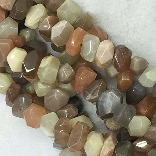 Pierre de lune sunstone perles naturelles facettées pour en finir avec les bijoux ternes